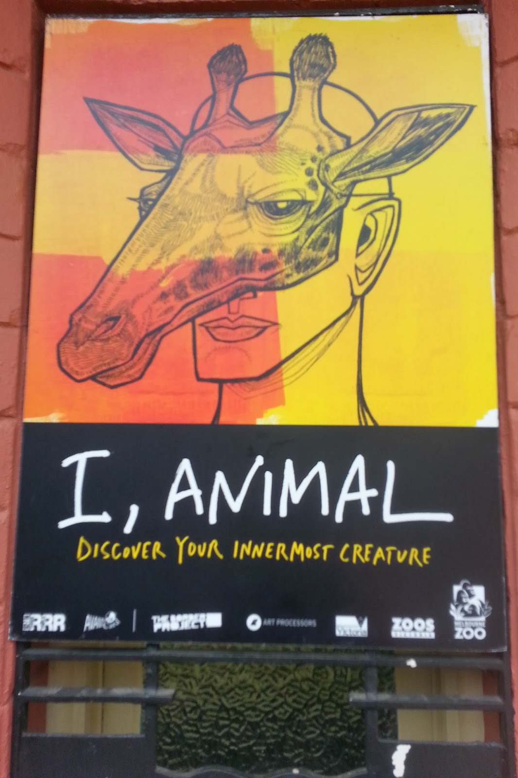 'I, Animal' poster. Photo: 'Claire'.